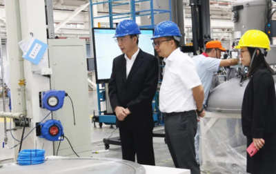 聚勢同創(chuàng)——中環(huán)股份沈浩平董事長考察晶盛機電，共謀機電設備發(fā)展新篇章